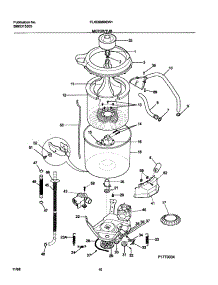 11 - Motor / Tub parts for Frigidaire Washer Dryer Combo FLXE6960EW1 from AppliancePartsPros.com