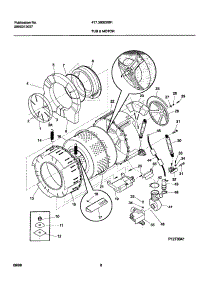 07 - Tub / Motor parts for Frigidaire Washer 41739022891 from AppliancePartsPros.com