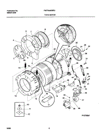 07 - Tub / Motor parts for Frigidaire Washer FWTR445RFS1 from AppliancePartsPros.com