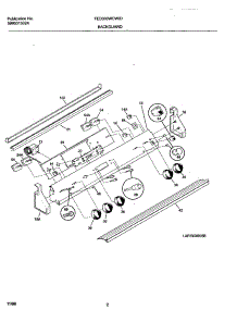 03 - Backguard parts for Frigidaire Range FED300WCW3 from AppliancePartsPros.com