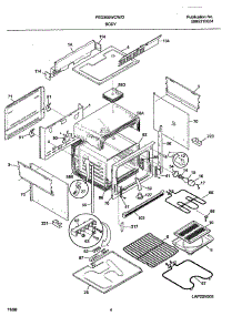 05 - Body parts for Frigidaire Range FED300WCW3 from AppliancePartsPros.com