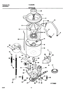 11 - Motor / Tub parts for Frigidaire Washer Dryer Combo FLXG52RBS3 from AppliancePartsPros.com