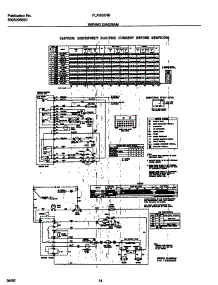 14 - Wiring parts for Frigidaire Washer Dryer Combo FLXG52RBS3 from AppliancePartsPros.com