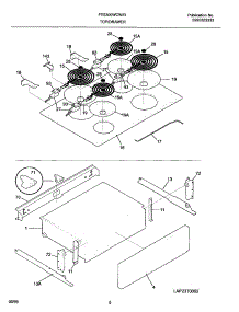 07 - Top / Drawer parts for Frigidaire Range FES300WCWF from AppliancePartsPros.com