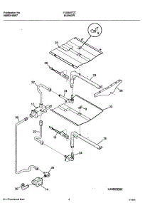 05 - Burner parts for Frigidaire Oven FGB557CEBF from AppliancePartsPros.com