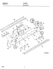 03 - Backguard parts for Frigidaire Range FES388WGCG from AppliancePartsPros.com