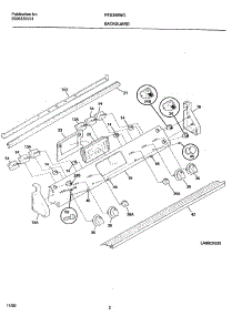 03 - Backguard parts for Frigidaire Range FES388WGCH from AppliancePartsPros.com