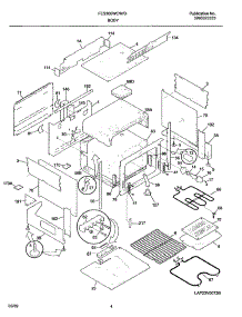 05 - Body parts for Frigidaire Range FES300WCDF from AppliancePartsPros.com