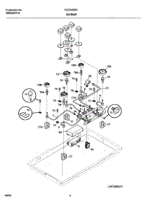 05 - Burner parts for Frigidaire Cooktop FGC6X9XGBA from AppliancePartsPros.com