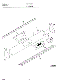 03 - Backguard parts for Frigidaire Range FCS367CHBA from AppliancePartsPros.com