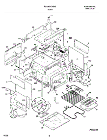 07 - Body parts for Frigidaire Range FCS367CHBA from AppliancePartsPros.com