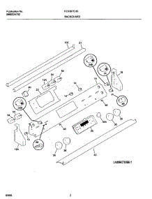 03 - Backguard parts for Frigidaire Range FES387CHSD from AppliancePartsPros.com
