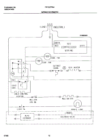 12 - Wiring Schematic parts for Frigidaire Refrigerator FRT22FR4JQ0 from AppliancePartsPros.com