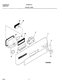 03 - Control Panel parts for Frigidaire Dishwasher GLDB653JT0 from AppliancePartsPros.com