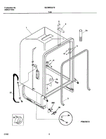 07 - Tub parts for Frigidaire Dishwasher GLDB653JT0 from AppliancePartsPros.com