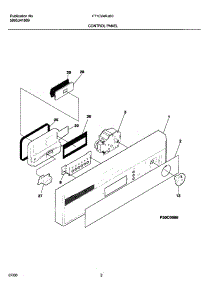 03 - Control Panel parts for Frigidaire Dishwasher F71C24RJB0 from AppliancePartsPros.com
