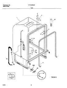 07 - Tub parts for Frigidaire Dishwasher F71C24RJB0 from AppliancePartsPros.com