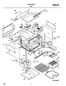 05 - Body parts for Frigidaire Range FED355CCSF from AppliancePartsPros.com