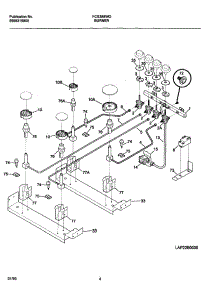 05 - Burner parts for Frigidaire Range FCS388WGCC from AppliancePartsPros.com