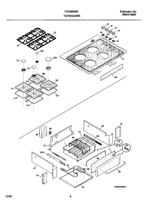 09 - Top / Drawer parts for Frigidaire Range FCS388WGCC from AppliancePartsPros.com