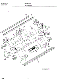 03 - Backguard parts for Frigidaire Range FES387CFBE from AppliancePartsPros.com