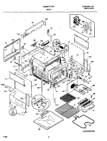 05 - Body parts for Frigidaire Range FES387CFBE from AppliancePartsPros.com