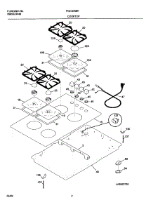 03 - Cooktop parts for Frigidaire Cooktop FGC30S8HTA from AppliancePartsPros.com