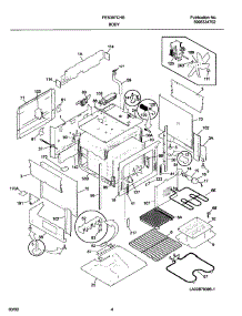 05 - Body parts for Frigidaire Range FES387CHSA from AppliancePartsPros.com