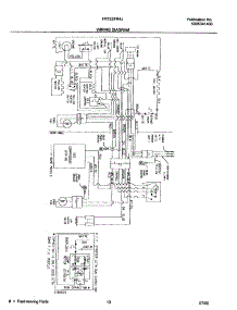 13 - Wiring Diagram parts for Frigidaire Refrigerator FRT22FR4JW0 from AppliancePartsPros.com