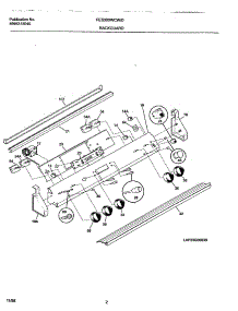 03 - Backguard parts for Frigidaire Range FES300WCWE from AppliancePartsPros.com