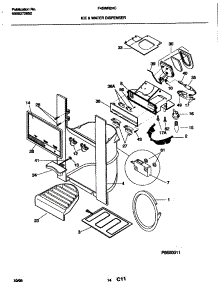 15 - Ice And Water Dispenser parts for Frigidaire Refrigerator F45WR24CD1 from AppliancePartsPros.com