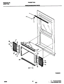 11 - Window Mounting Parts parts for Frigidaire Air Conditioner FAC063T7A5A from AppliancePartsPros.com