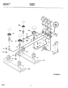 05 - Burner parts for Frigidaire Range FCS388WGCA from AppliancePartsPros.com