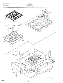 09 - Top / Drawer parts for Frigidaire Range FCS388WGCA from AppliancePartsPros.com