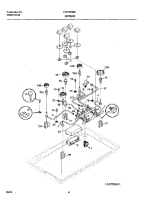 05 - Burner parts for Frigidaire Cooktop FGC36S9HBA from AppliancePartsPros.com