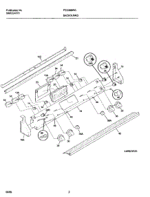 03 - Backguard parts for Frigidaire Range FES388WGCD from AppliancePartsPros.com