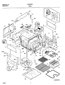05 - Body parts for Frigidaire Range FES388WGCD from AppliancePartsPros.com