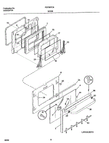 09 - Door parts for Frigidaire Range FEFD67CHSA from AppliancePartsPros.com