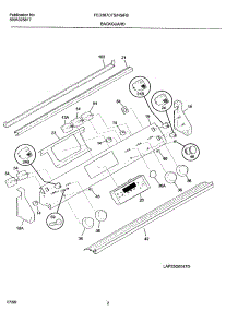 03 - Backguard parts for Frigidaire Range FED387CFSF from AppliancePartsPros.com