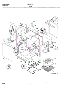 05 - Body parts for Frigidaire Range FEFD67CHSB from AppliancePartsPros.com