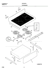 07 - Top / Drawer parts for Frigidaire Range FEFD67CHSB from AppliancePartsPros.com