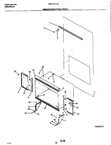 11 - Window Mounting Parts parts for Frigidaire Air Conditioner FAV157F1A1 from AppliancePartsPros.com