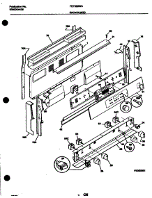 03 - Backguard parts for Frigidaire Range FEF388WCCA from AppliancePartsPros.com