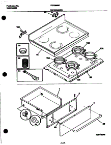 07 - Top / Drawer parts for Frigidaire Range FEF388WCCA from AppliancePartsPros.com