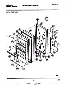 03 - Door parts for Frigidaire Freezer FFU20F6AW5 from AppliancePartsPros.com
