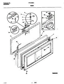 03 - Door parts for Frigidaire Freezer FFC07M5CW0 from AppliancePartsPros.com