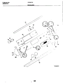 03 - Backguard parts for Frigidaire Range FES387CESB from AppliancePartsPros.com