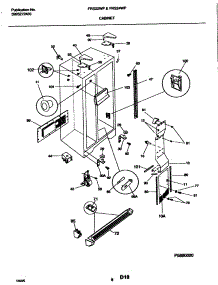 09 - Cabinet parts for Frigidaire Refrigerator FRS22WPCW1 from AppliancePartsPros.com