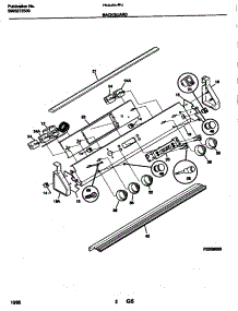 03 - Backguard parts for Frigidaire Range FES300WCDB from AppliancePartsPros.com