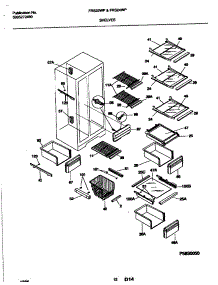 13 - Shelves parts for Frigidaire Refrigerator FRS22WPCD1 from AppliancePartsPros.com